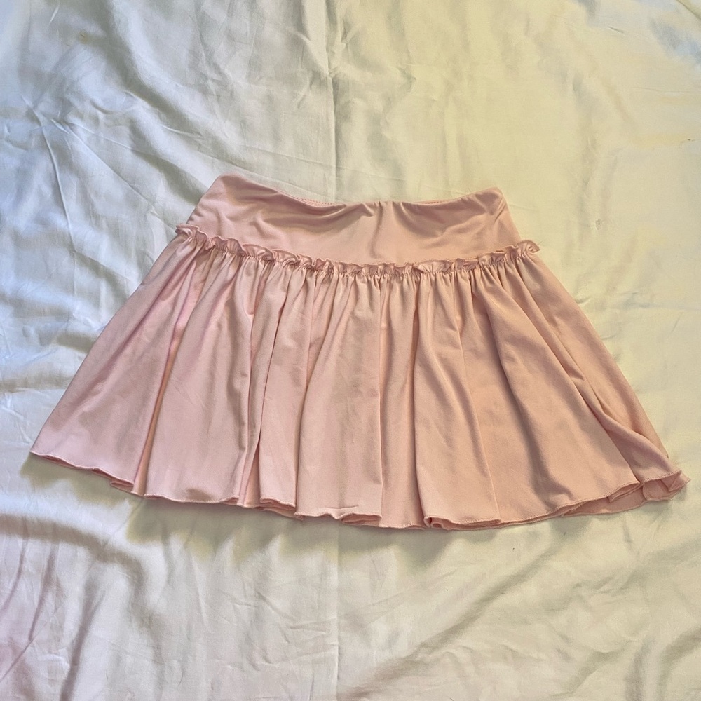 Pink Skater Mini Skirt